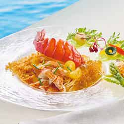 オマール海老の冷製パスタ アメリケーヌのグラニテ添え¥3,300/画像提供:ユニバーサル・スタジオ・ジャパン