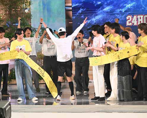 チャリティーランナー横山裕、城島茂&森本慎太郎の差し入れに感謝 完走後「Golden SixTONES」生出演