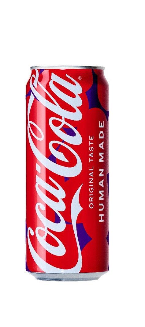 「コカ･コーラ」HUMAN MADE限定デザイン缶（500ml）／提供画像