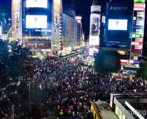 渋谷で年越し初「歩行者天国」 最大規模の警戒に