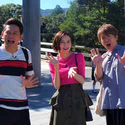 （左から）岡田圭右、ベッキー、濱口優（写真提供：関西テレビ）