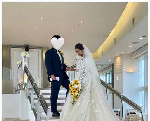 「テラハ」木佐貫まや、“息子がリングボーイ”の挙式報告 幸せ溢れる家族ショット公開
