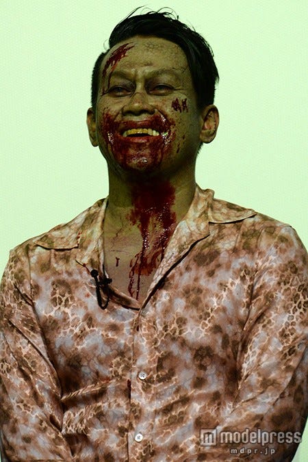 衝撃のゾンビメイクで登場した宮川大輔