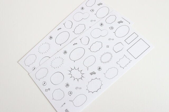 フキダシシール(2枚) 吹き出し フキダシシール(2枚) 吹き出し