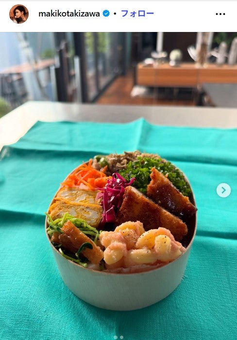 滝沢眞規子Instagramより