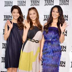 左から:絵美里、押切もえ、神山まりあさん