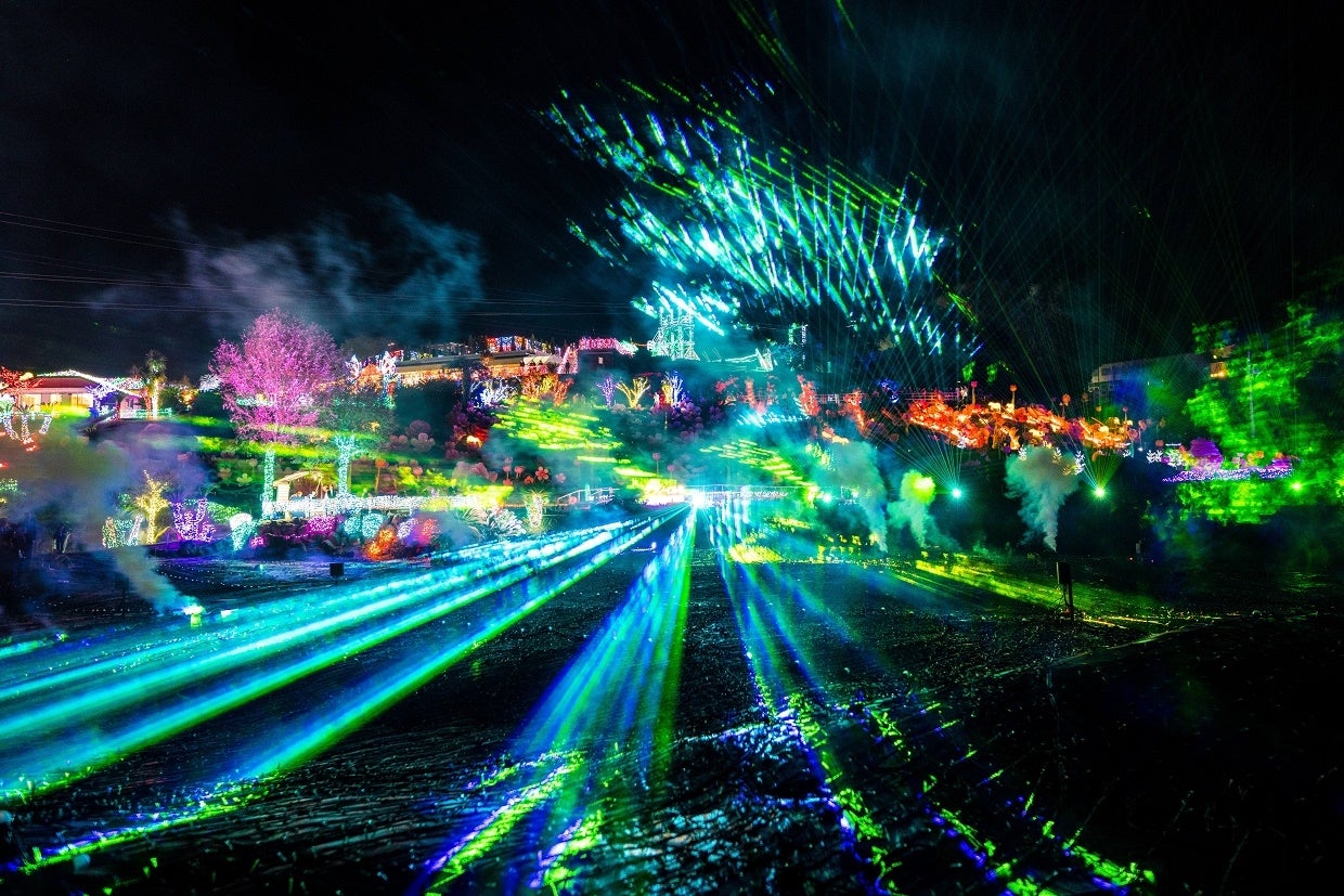 フルカラーレーザーショー／画像提供：株式会社伊豆シャボテン公園