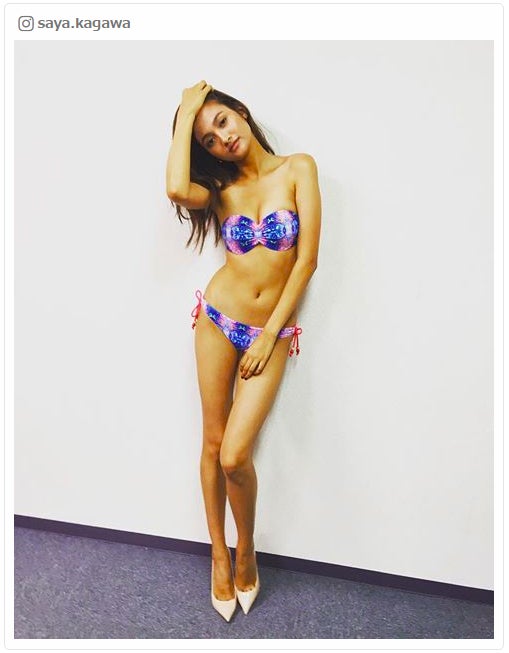 “驚異の10頭身”香川沙耶、SEXYビキニ姿で圧巻スタイル披露「見惚れる」「パーフェクト」