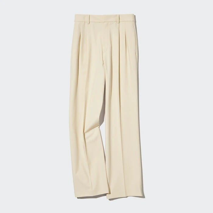 ユニクロ　uniqlo　レディース　おすすめ　オススメ　コスパ　2022　冬　ワイドパンツ　パンツ　美脚　脚長　タックワイドパンツ