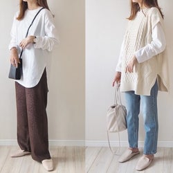 【GU】これ買って正解!春まで着倒せる「ロングTシャツ」は白が超優秀