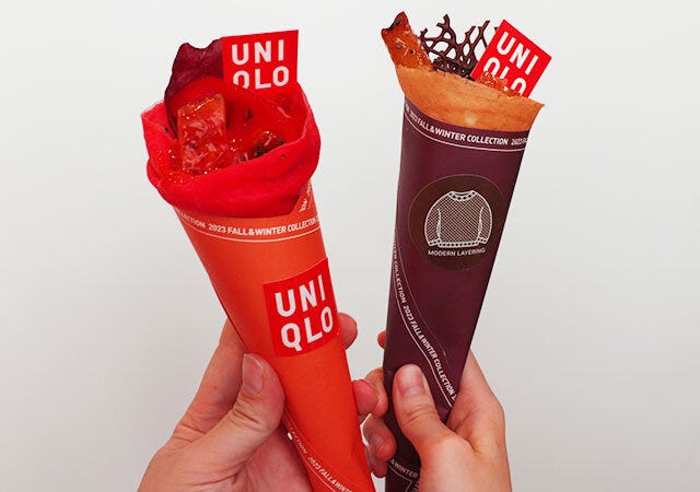 ユニクロクレープ　レッド