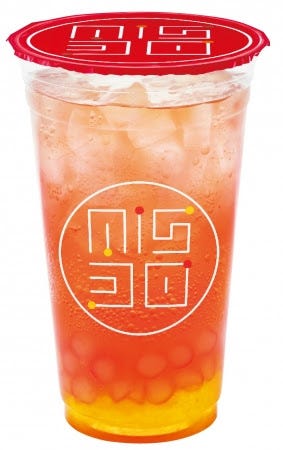 タピオカ ピーチソーダwithパインゼリー/画像提供:ダスキン