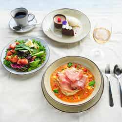 「ロクシタン ディナーコース」詳細 (※画像はコースの一例、ワインは別料金)/提供画像