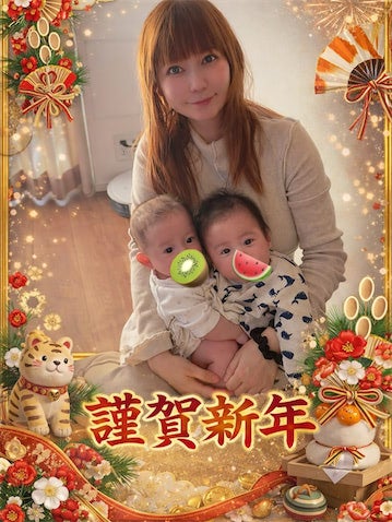 中川翔子、双子との初めてのお正月「パパ不在で心配とバタバタでした」