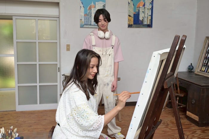 高橋メアリージュン、谷原七音「奪い愛、真夏」第1話(C)テレビ朝日