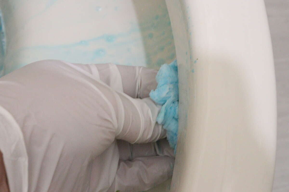 セリア　洗剤付きトイレブラシパッド　使用例　洗剤