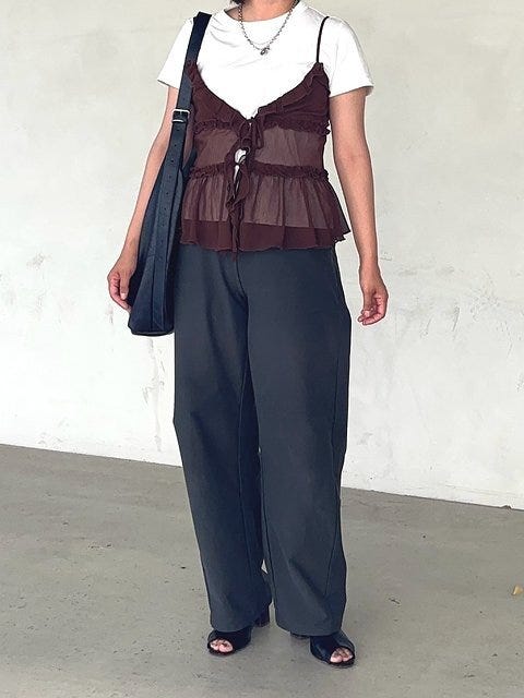 白Tシャツコーデ3
