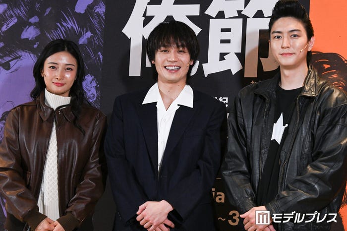 (左から)キム・チャンミ、松田元太、稲葉友(C)モデルプレス
