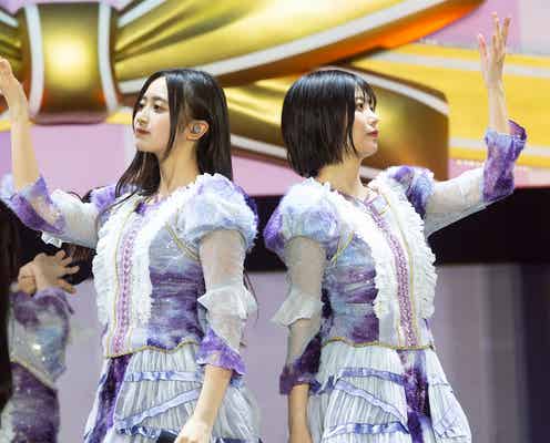 乃木坂46、“グループ初”味の素スタジアムで13周年ライブ 歴代楽曲計107曲披露&新メンバーも登場【13thバスラ/2日間セットリスト】