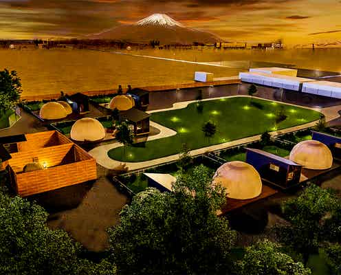 山梨に全室富士山ビューの「グランピングヴィレッジTOTONOI 富士山中湖」開業