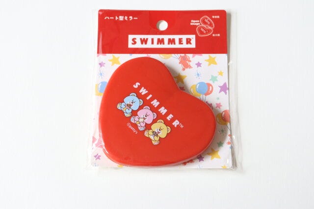 SWIMMERハート型ミラーFunny　パッケージ