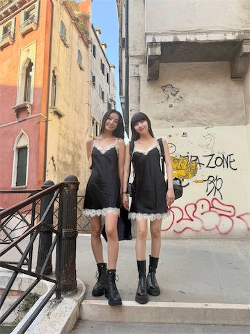 Cocomi、Koki,とヴェニスで姉妹ルック魅せた「骨格ナチュラル（妹）と骨格ウェーブ」
