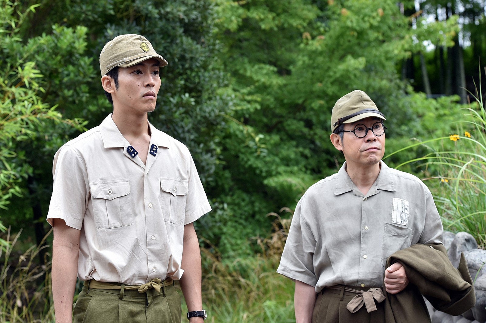 松坂桃李、田口トモロヲ／「この世界の片隅に」第4話より（C）TBS