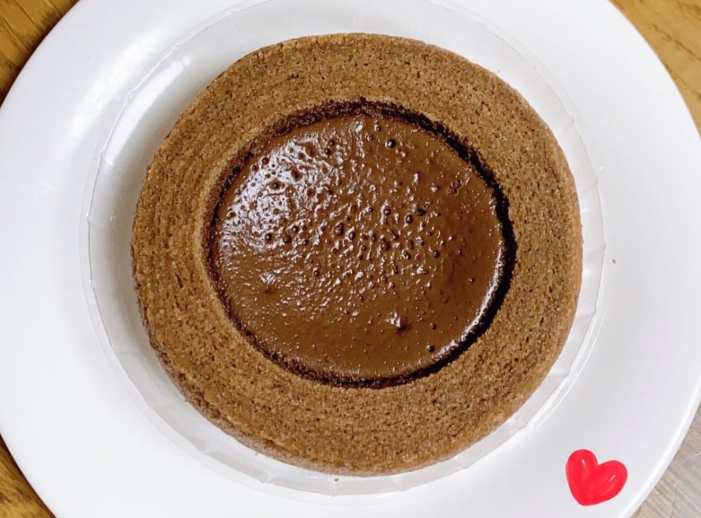 生チョコを使ったチョコケーキのバウム