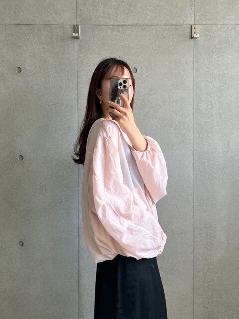 GU　シアー　パーカ　シルエット