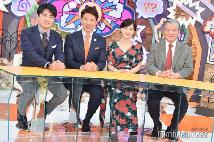 (左から)劇団ひとり、松岡修造、滝川クリステル、川淵三郎氏(C)モデルプレス