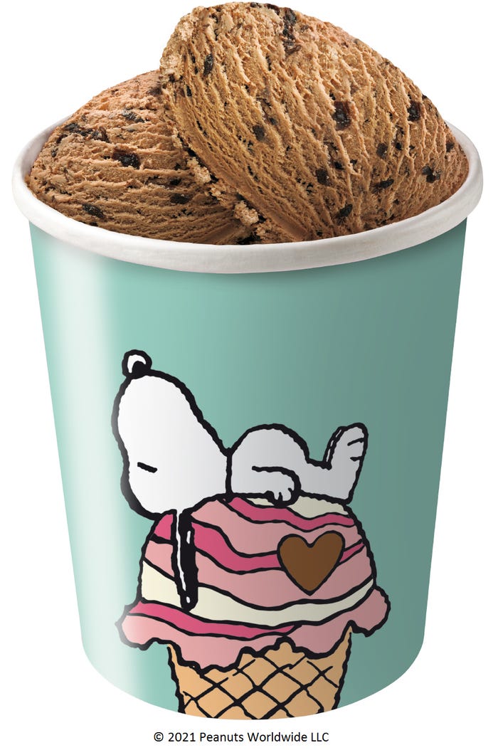 スヌーピー パイントカップ(C)2021 Peanuts