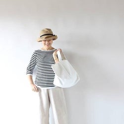 大人っぽ見えするボーダーアイテム着こなし術