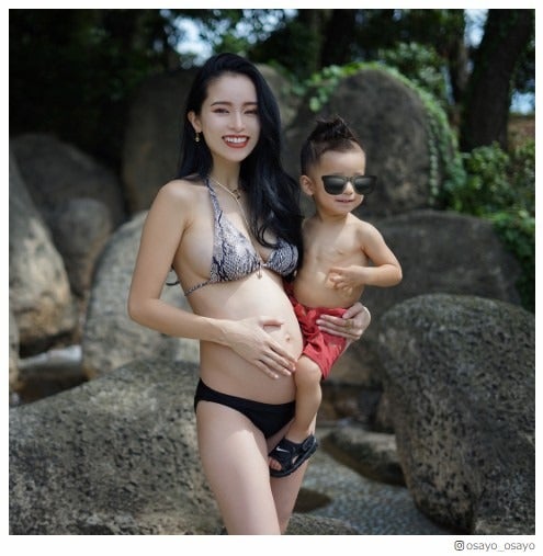 尾崎紗代子、第2子妊娠 ビキニショットで報告