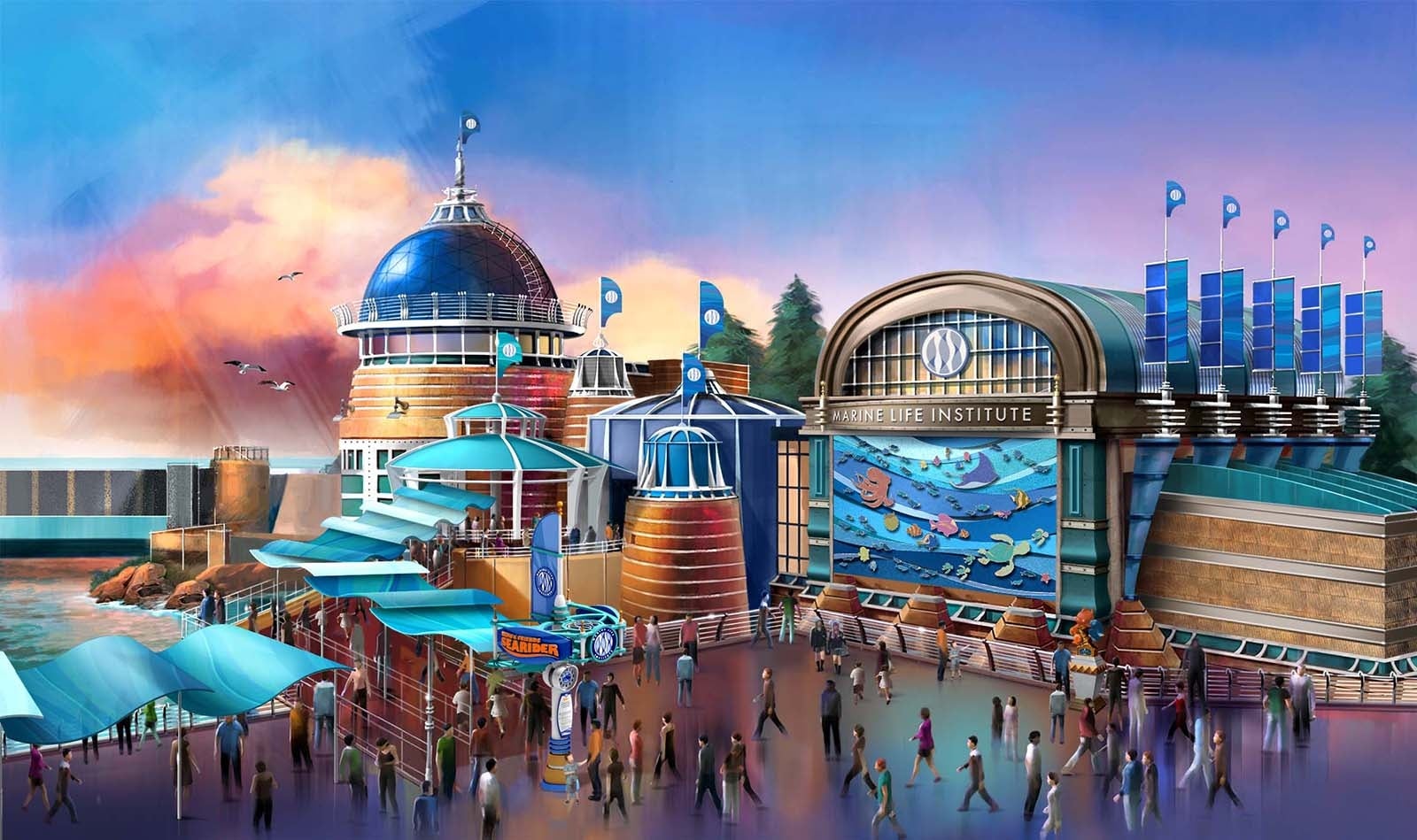 「ニモ＆フレンズ・シーライダー」の外観イメージ（C）Disne／Pixa