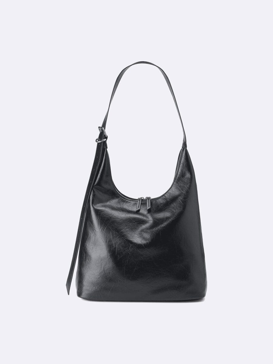 2026gu大人女性おすすめ黒2WAYロングベルトバッグ