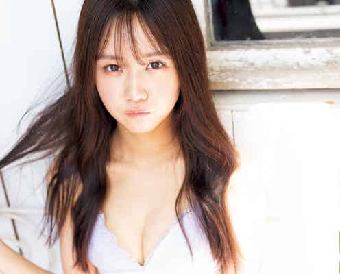 NGT48真下華穂、初の水着姿解禁 ソログラビアにも初挑戦