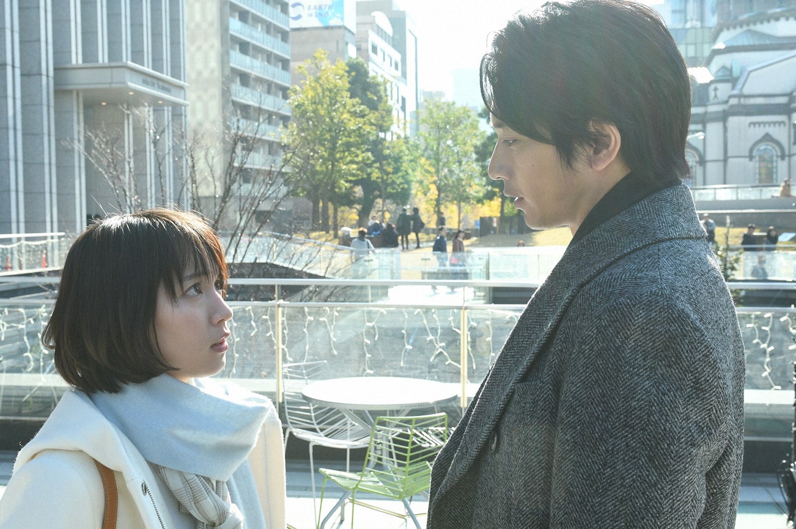 吉岡里帆、向井理／「きみが心に棲みついた」第4話より（C）TBS