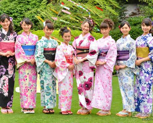 国民的美少女がしっとり浴衣で集結 今後の目標を明かす
