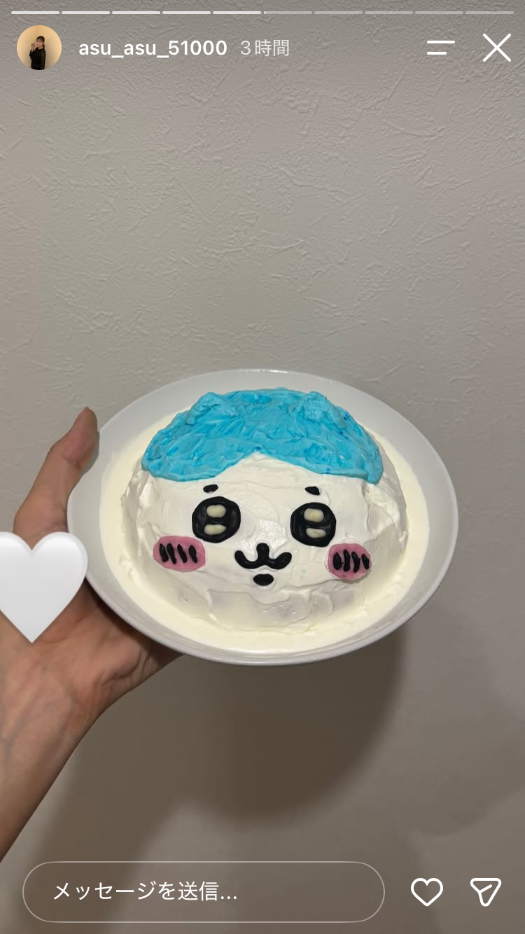 清水あす香Instagramストーリーズより