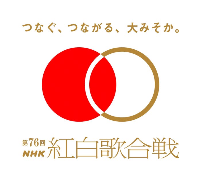 「第76回NHK紅白歌合戦」ロゴ(C)NHK