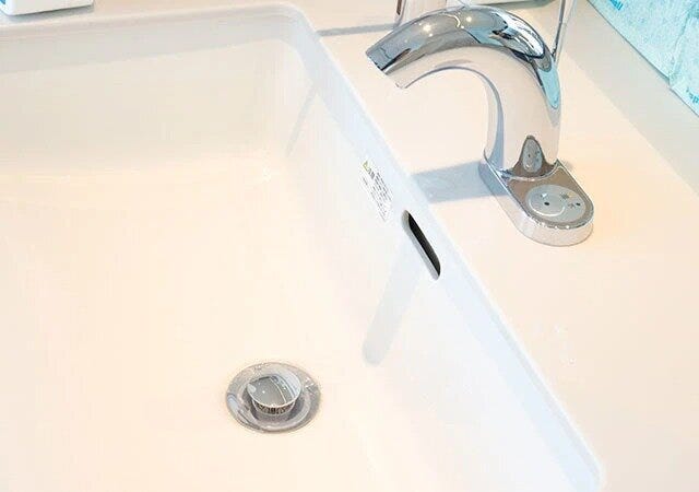 ダイソーの目隠しできる洗面台のゴミガードのシルバー