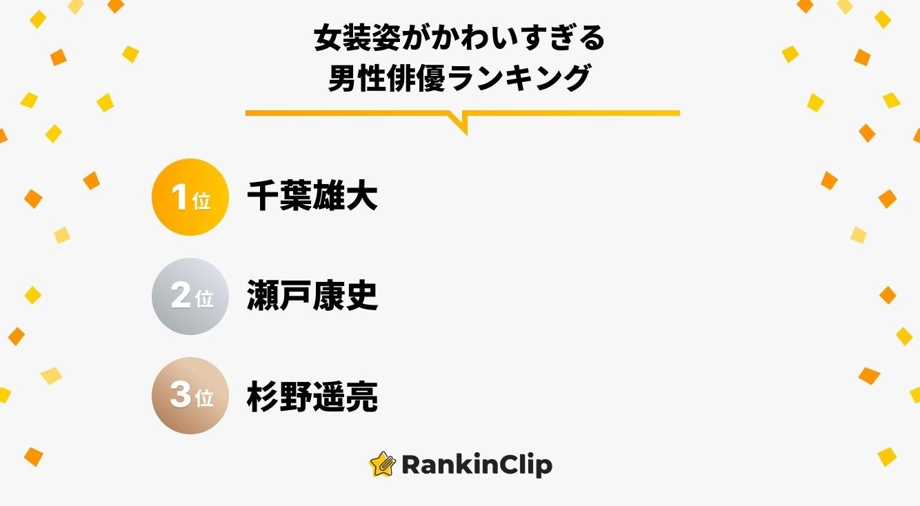 女装姿がかわいすぎる男性俳優ランキング モデルプレス