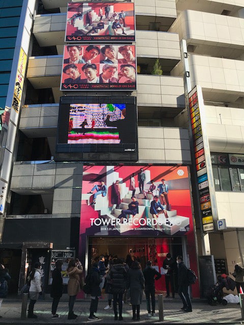 EXO渋谷ジャックの模様（提供写真）