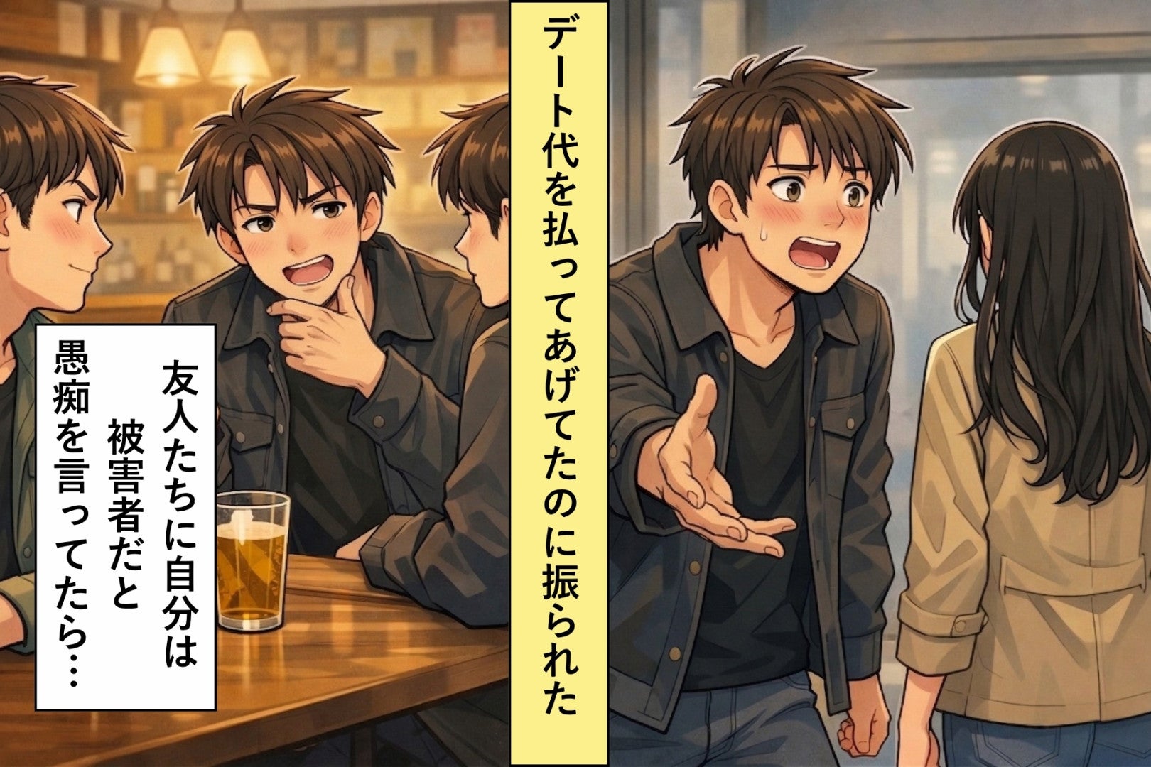 デート代を払ってあげてたのに振られた俺。悪いのは彼女のはずなのに、周囲から見放されたのは俺だった