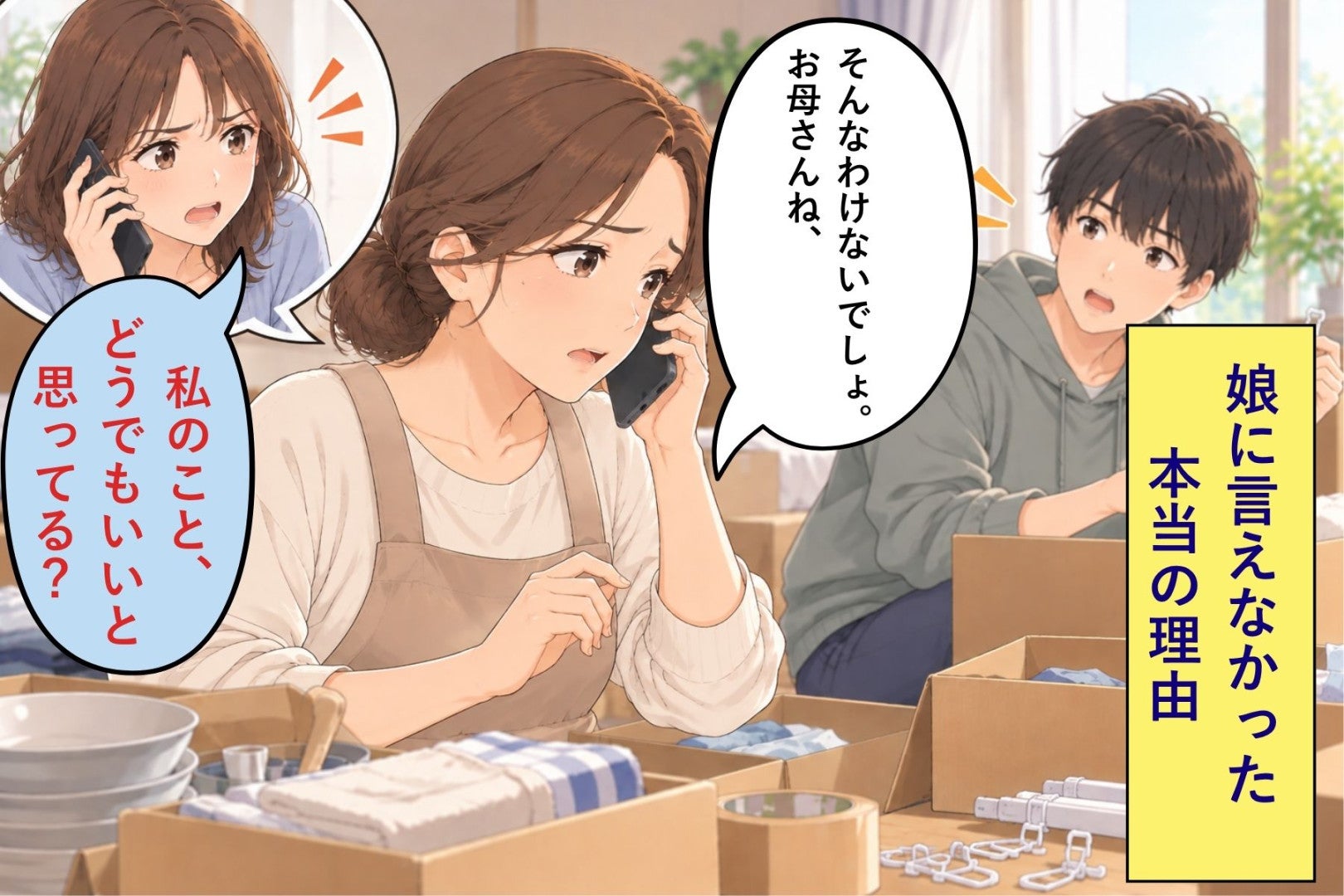 娘の新居の地図ばかり見ていた私が、あの電話で話しそびれたこと