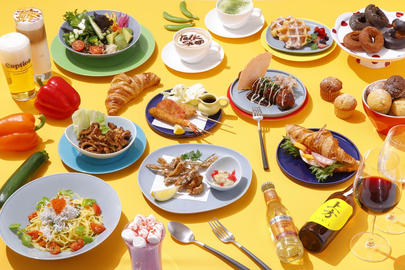 地元の食材にこだわったフード＆ビバレッジ／キャプション by Hyatt なんば 大阪／提供画像