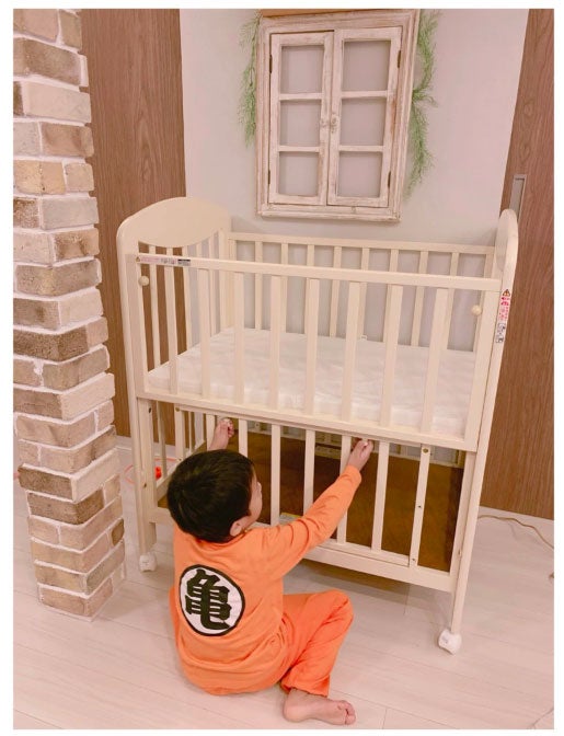 完成したベビーベッド／辻希美オフィシャルブログ（Ameba）より
