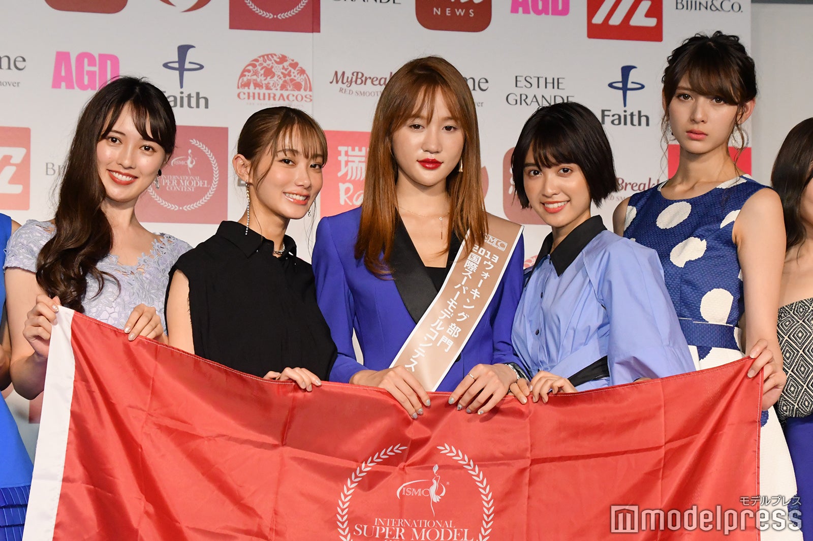 宮内理沙、楢葉ももな、ファンスーダン、松本愛、アンジェラ芽衣 （C）モデルプレス