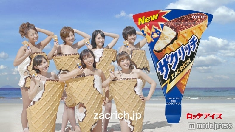 上段左から：次原かな、野田彩加、加藤沙耶香、菜乃花、下段左から杉原杏璃、吉木りさ、ローラ・チャン（新CM「ザクリッチガールズ」篇）