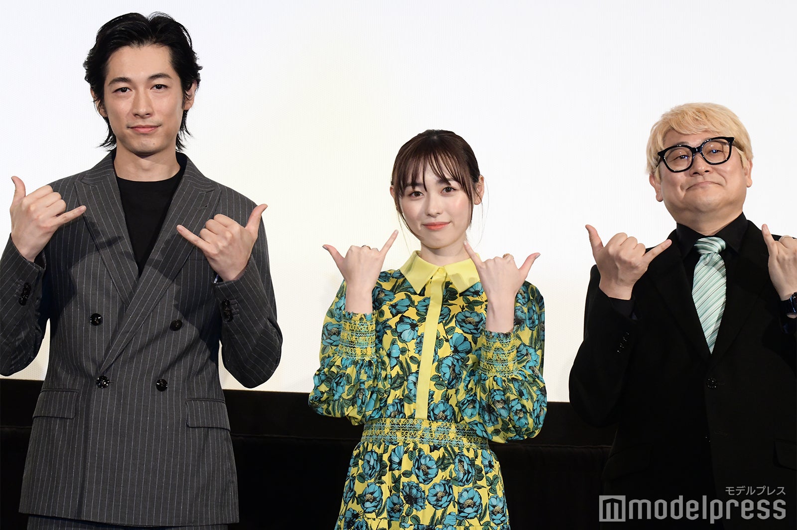 福原遥、ディーン・フジオカ、水島精二総監督 （C）モデルプレス